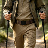 Automatic Buckle Tactical Belt Double Layer Thickened Brown