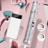 Cordless  Electric Nail Drill 4 Speed Modes Nail File with 5 Nail Drill Bits for Manicure Gray