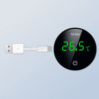For Fish Tank Digital Thermometer LED Display Tank Thermometer Aquarium Temperature Measurement Tool