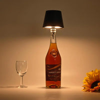Wireless Pridola Bottle Lamp Rechargeable 3 Color Stepless Dimming Wine Bottle Light Coffee