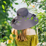 Solar Rechargeable Fan Hat with Dual Fans for Fishing Camping Outdoor Gray
