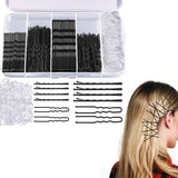 U Shaped Hair Clips Kit Hair Pin for Women Bobby Pins For Buns Black