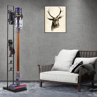 Vacuum Cleaner Stand Metal Storage Bracket Stand Holder for Dyson V15 V12 V11 V10 V8 V7 V6 Black