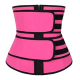 Sweat Waist Trainer for Women – Sauna Sweat Belt Slim Body Shaper Corset Magenta