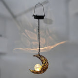 Solar Hanging Sun and Moon Lights for Garden Patio Decor Style 2