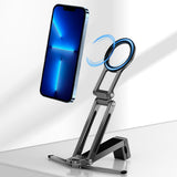360 Degree Rotating Adjustable Aluminum Phone Tripod for Android iPhone 12 to 17 Black