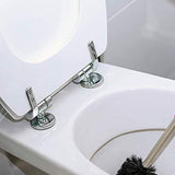 Toilet Seat Universal Hinges Replacement Kit  Fit with Toilet Lid Hinge Replacement Fittings