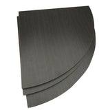 No-Drill Floating Corner Shelf Set for Wall Storage Black