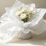 10 PCS Crepe Paper Sheets 50x100cm for Gift Wrapping and Flower Crafts White