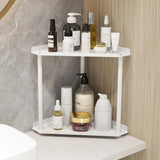 2-Tier Storage Rack – Perfume & Skincare Organizer for Home White