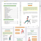 Chair Yoga for Seniors 30-Day Challenge Gentle Seated Yoga Guide for Women & Men Light Green