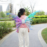 Electric Butterfly Wings LED Luminous Elf Wings with Music Glowing Shiny Dress Up Props