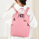 Travel Laptop Backpack Casual Rucksack Shoulder Bag for Work School Pink