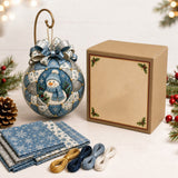 Christmas Patchwork Ball DIY Craft Kit for Adults Ornaments Style 2