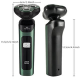 4-in-1 Electric Razor USB Rechargeable Rotary Shaver for Men