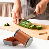 Adjustable Angle Rolling Knife Sharpener Set Brown