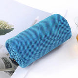 6Pcs Instant Cooling Towel Outdoor Chilly Cool Towel for Cycling Jogging Gym Sports Light Blue