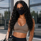 Synthetic Feather Hair Extensions Deep Wave for Braiding Style 2