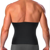 Men Waist Shaper Sweat Belt Slimming Sauna Belt Silver Coating