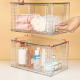 2PCS Stackable Storage Drawers Easily Assemble for Skincare Storage Medium