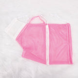 Mesh Cat Grooming Bag Breathable Bathing Restraint for Nail Trimming Pink