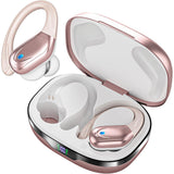 Wireless Earbuds Sports Bluetooth Headphones IPX5 Waterproof Earphones for Workout Running Rose Gold