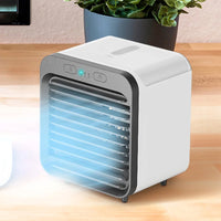 Portable Air Conditioner Fan 3 Speeds Cooling Humidifier Fan for Room Desk Bedroom Office White