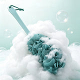2Pcs Long Handle Scrub Brush for Shower with Loofah on a Stick for Back Use Style 1