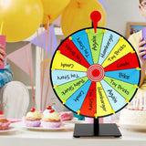 30cm Tabletop Prize Wheel Spinner with Stand for Games and Carnivals Style 2