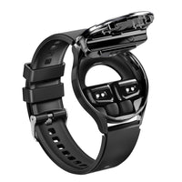 2-In-1 Bluetooth Smart Watch with Earphones For Android IOS