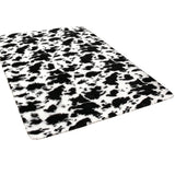 Cute Furry Pastel Rug Soft Fluffy Carpet for Living room Black and White