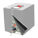 Weather Resistant Protective Cover for 1000L IBC Tank Silver