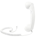 Type C Wired Phone Handset Retro with Mic for Phones and Computers White