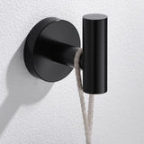 4 Pcs Stainless Steel Bathroom Hardware for Bathroom Wall Mounted Black