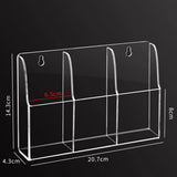 No Drill Wall Mount Remote Control Holder Adhesive Storage Organiser for TV Air Conditioner Remote Accessories