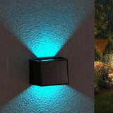 LED Wall Light waterproof Outdoor 0 to 120 Degree Adjustable Lamp Exterior lights Yard RGB Color Light