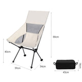 Portable Folding Camp Chairs for Garden Outdoor Hiking Travel Picnic Fishing Beach Beige