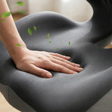 Ergonomic Seat Cushion Office Chair Seat Cushions with L-Shaped Design for Car Gaming Chair Gray
