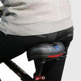Air Cushion Shock Absorbing Mountain Bike Saddle Seat Comfortable Blue