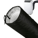 Insulated Protective Cover for Portable AC Exhaust Hose Water Resistant Black