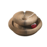 Organ Cat Toy Transformable Interactive Cardboard Toy with Track and Bell Ball