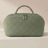 Large Capacity Portable Cosmetic Bag Travel Toiletry Storage Organizer Green