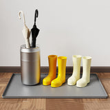 Under Sink Silicone Mat Raised Edge for Cabinet Floor Protection Gray