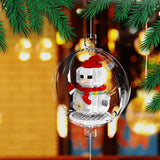 Christmas Tree Ornaments Building Block Set Santa & Nutcracker Xmas Decorations Style 1