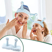 Face Wash Headband Snail Spa Makeup Hair Bands Cartoon Cute Elastic Headband Hair Accessories Blue