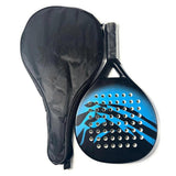 Carbon Fiber Paddle Tennis Racket with EVA Core & Carry Bag – Beach/Court Blue