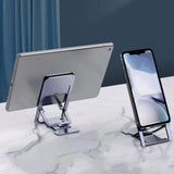 Adjustable Alloy Mobile Phone Mount Folding Stand for Smart Phone Tablet