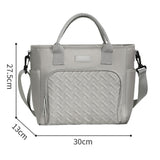 11L Large Insulated Lunch Bag – Thermal Lunch Box Leakproof Cooler Tote for Work Grey