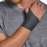 2PCS Fitness Wrist Support Brace Elastic Wrist Guards for Gym Training and Sports Black