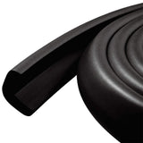 2 PCS 2m Self Adhesive L Shaped NBR Foam Table Edge Guards Black